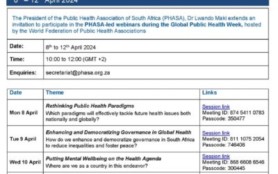 GPHW2024: Community engagement as a toolkit to equitable health and a means of fostering peace in South Africa